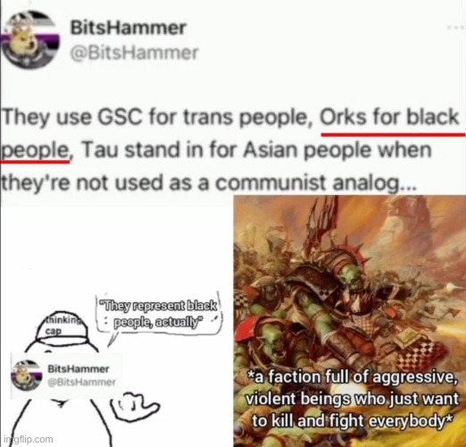 racism lore | made w/ Imgflip meme maker