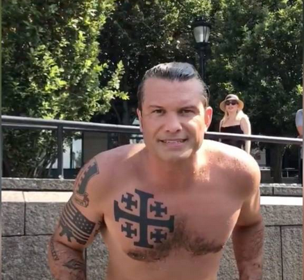 Pete Hegswith the Racist Blank Meme Template