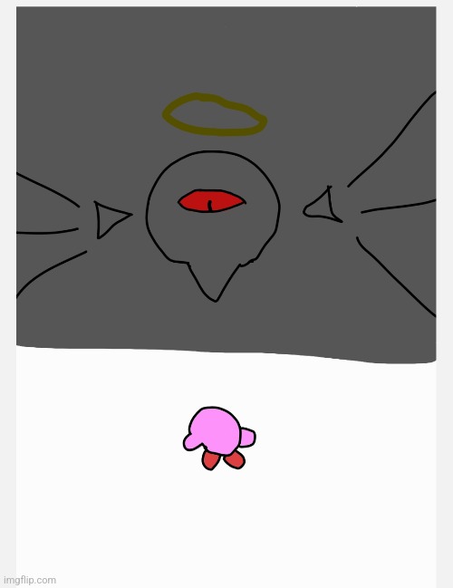 Little thing I drew | image tagged in kirby | made w/ Imgflip meme maker