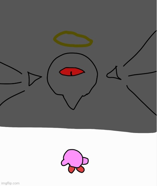 Little drawing that won't get more than 3 upvotes | image tagged in kirby,art | made w/ Imgflip meme maker