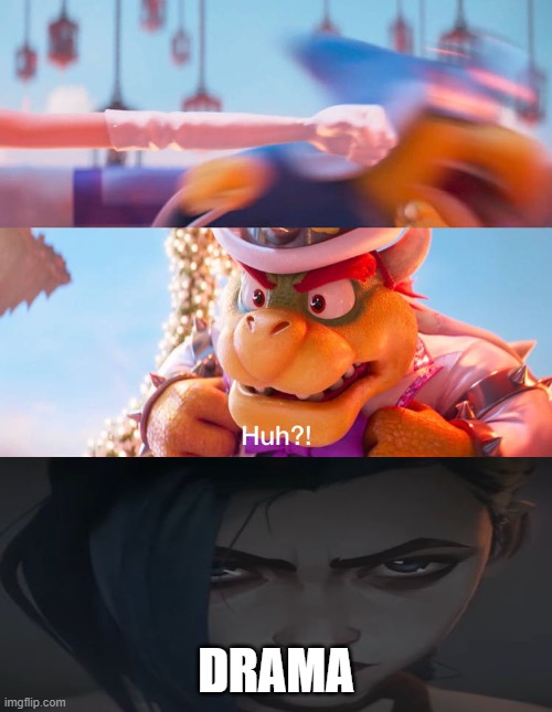 super mario jinx drama | DRAMA | image tagged in super mario drama blank,videogames,jinx,nintendo,super mario,gaming | made w/ Imgflip meme maker