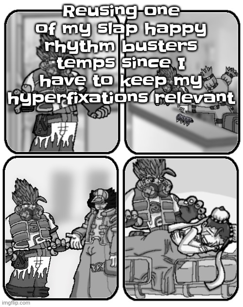 Slap happy rhythm busters loss | Reusing one of my slap happy rhythm busters temps since I have to keep my hyperfixations relevant | image tagged in slap happy rhythm busters loss | made w/ Imgflip meme maker