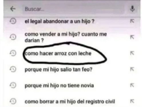 No sabe hacer arroz con leche Blank Meme Template