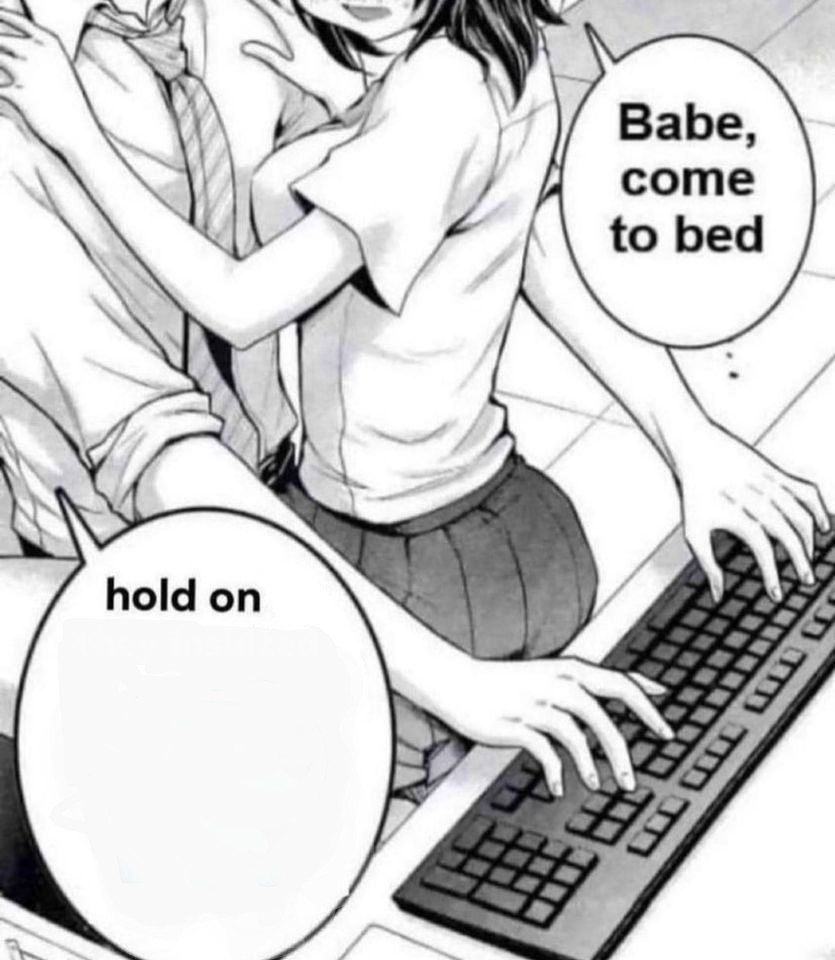 babe, come to bed Blank Meme Template