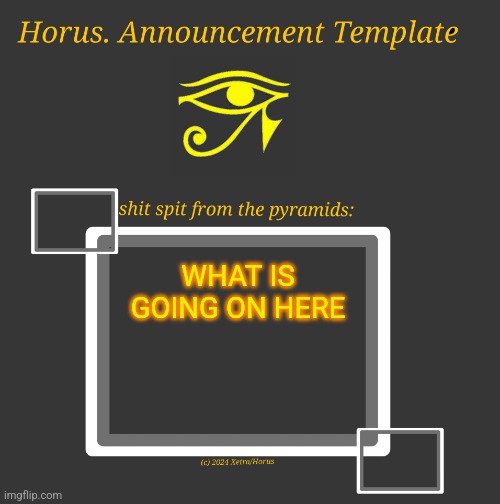 Horus Temp I | WHAT IS GOING ON HERE | image tagged in horus temp i | made w/ Imgflip meme maker