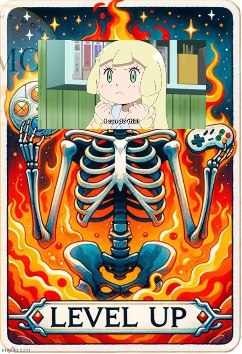 Tarot | Level Up I Can Do This Blank Meme Template