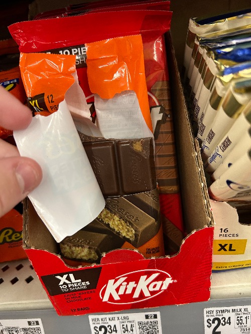 Was at Walmart and some fucker literally opened one of these | made w/ Imgflip meme maker