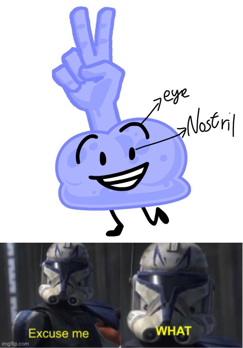 image tagged in excuse me what,bfdi | made w/ Imgflip meme maker