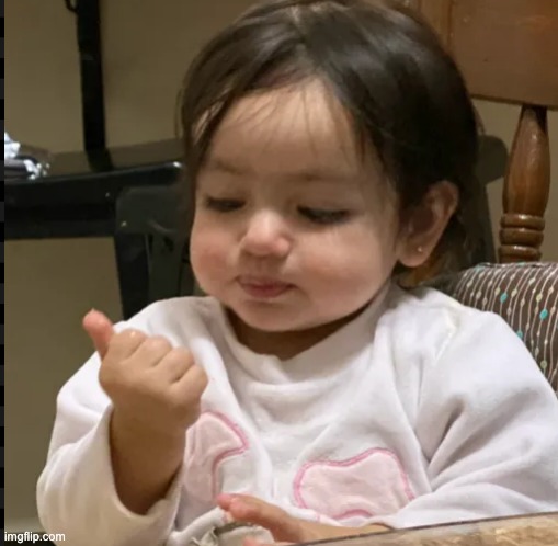 Baby seeing her nails | image tagged in baby | made w/ Imgflip meme maker