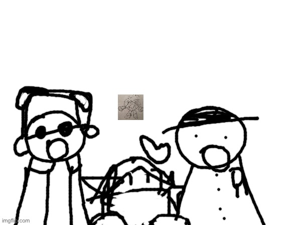 Unexpected guest | image tagged in wawa konkon fafa template | made w/ Imgflip meme maker