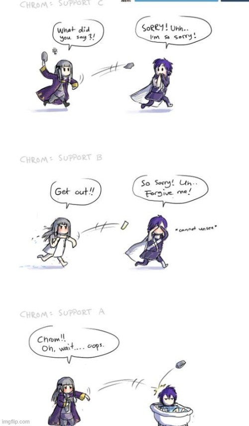 Chrom and female Robins relationship in a nutshell | made w/ Imgflip meme maker