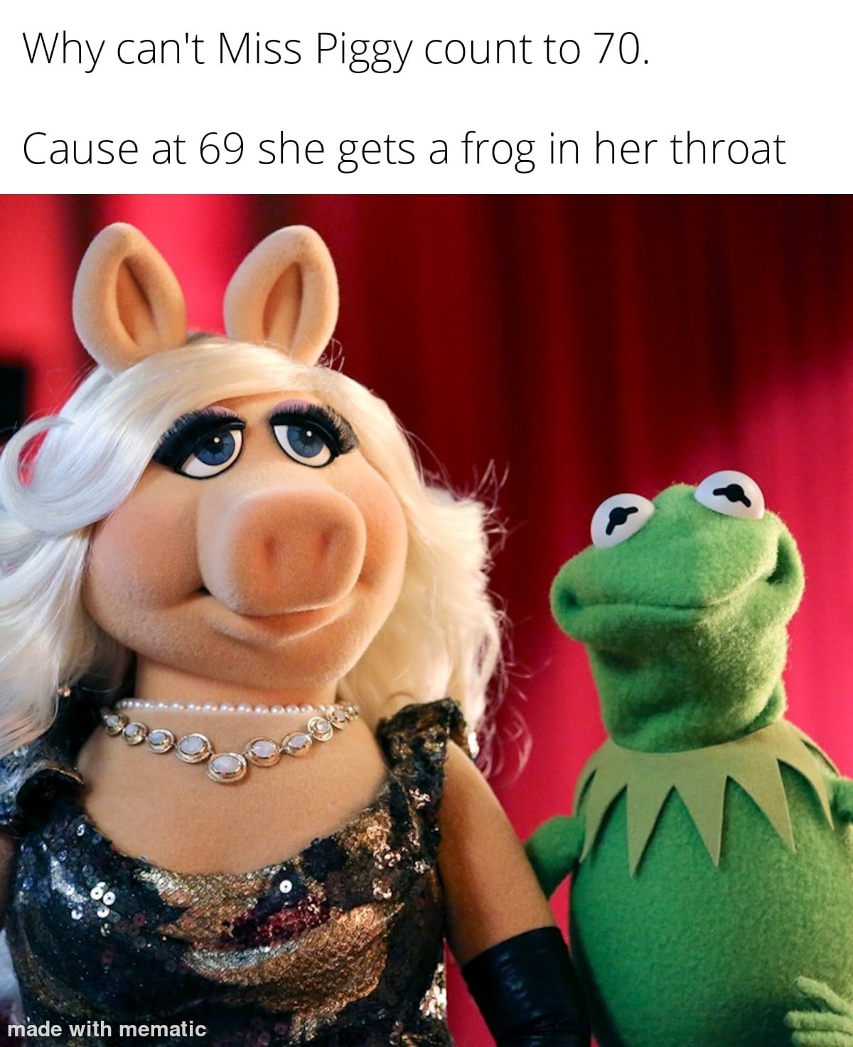 69 Kermit yeah!! Blank Meme Template