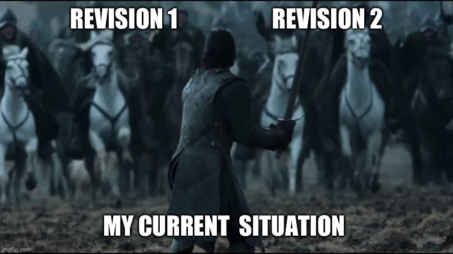 Exams | REVISION 1                     REVISION 2; MY CURRENT  SITUATION | image tagged in one man vs army | made w/ Imgflip meme maker