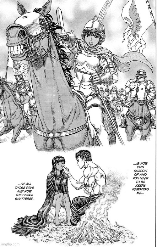 might just post something positive from Berserk instead. | made w/ Imgflip meme maker