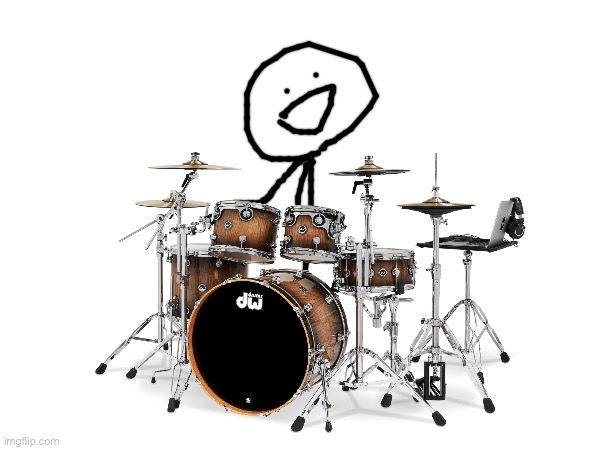 He the drums | made w/ Imgflip meme maker