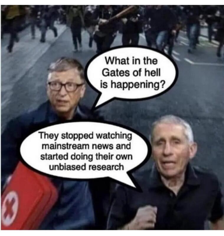 Bill Gates and Dr Feces Blank Meme Template