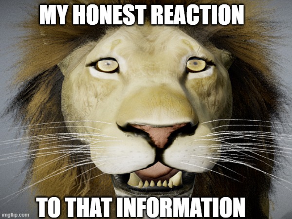 my honest reaction to that information | MY HONEST REACTION; TO THAT INFORMATION | image tagged in meme | made w/ Imgflip meme maker