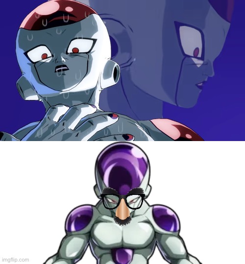 image tagged in frieza sweating,wait holy shit lord frieza how did you get here | made w/ Imgflip meme maker