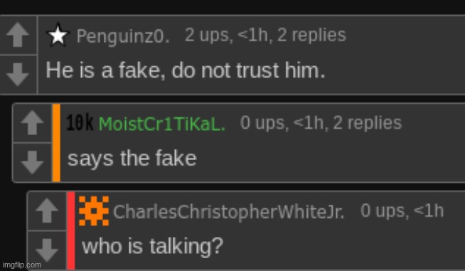 who is the real? | made w/ Imgflip meme maker