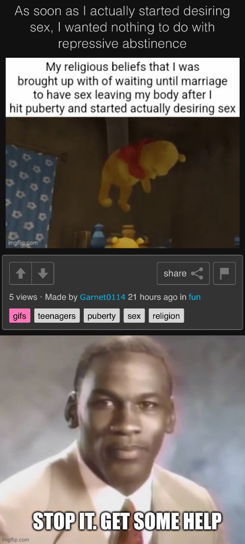 This guy is an absolute lolcow | image tagged in stop it get some help text | made w/ Imgflip meme maker