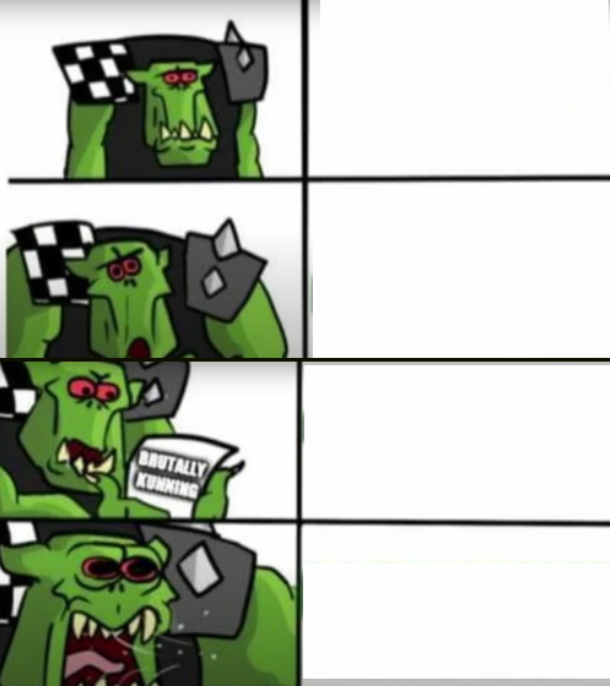 High Quality Orks kunking Blank Meme Template