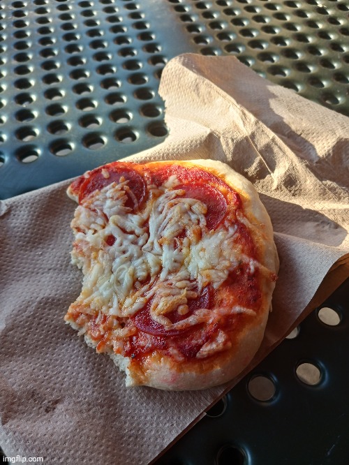 Back. Made this delicious pizza in cooking class | made w/ Imgflip meme maker