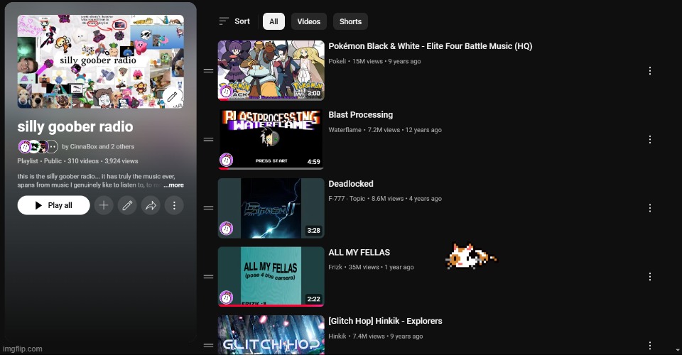 pick a number 1-310 and you get a song from my youtube playlist (some of it is memey though) | made w/ Imgflip meme maker
