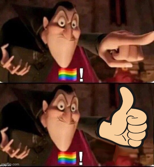 image tagged in dracula point,dracula likes gay people | made w/ Imgflip meme maker