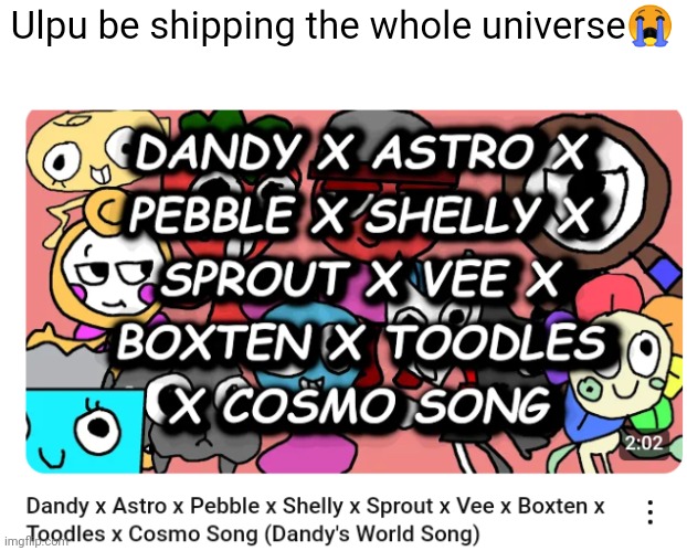 Ulpu be shipping the whole universe😭 | made w/ Imgflip meme maker