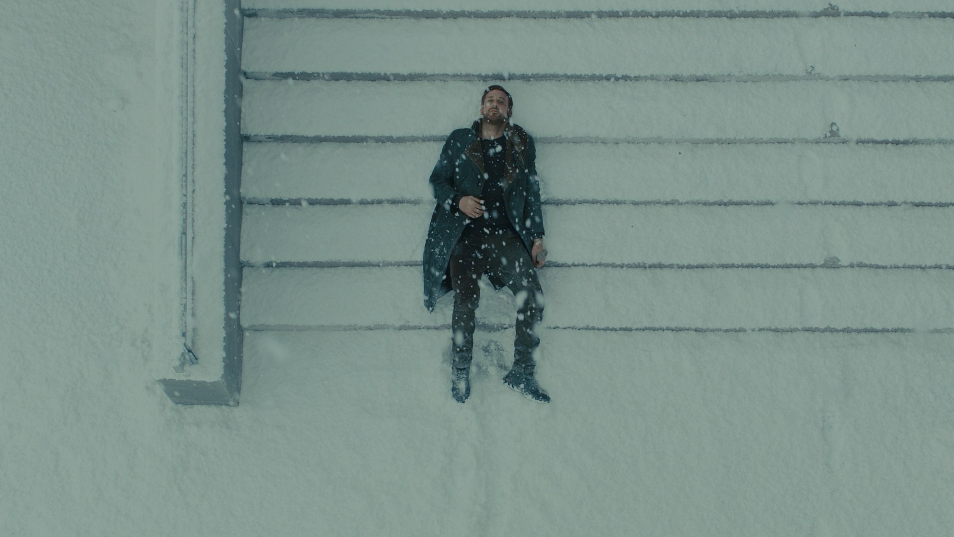 ryan gosling snow Blank Meme Template