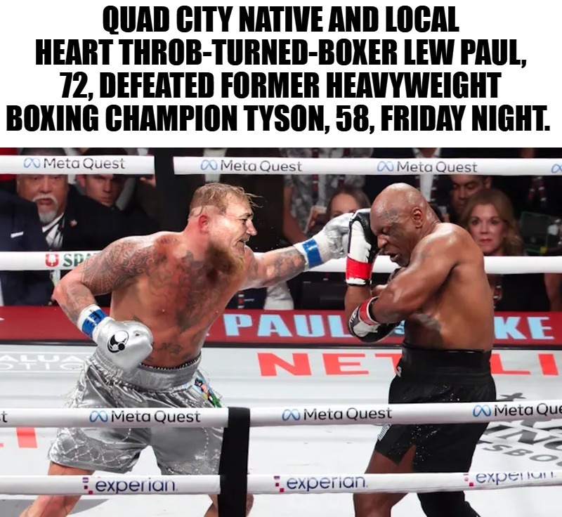 Lew Paul beats Tyson! | image tagged in lew paul,kewlew | made w/ Imgflip meme maker