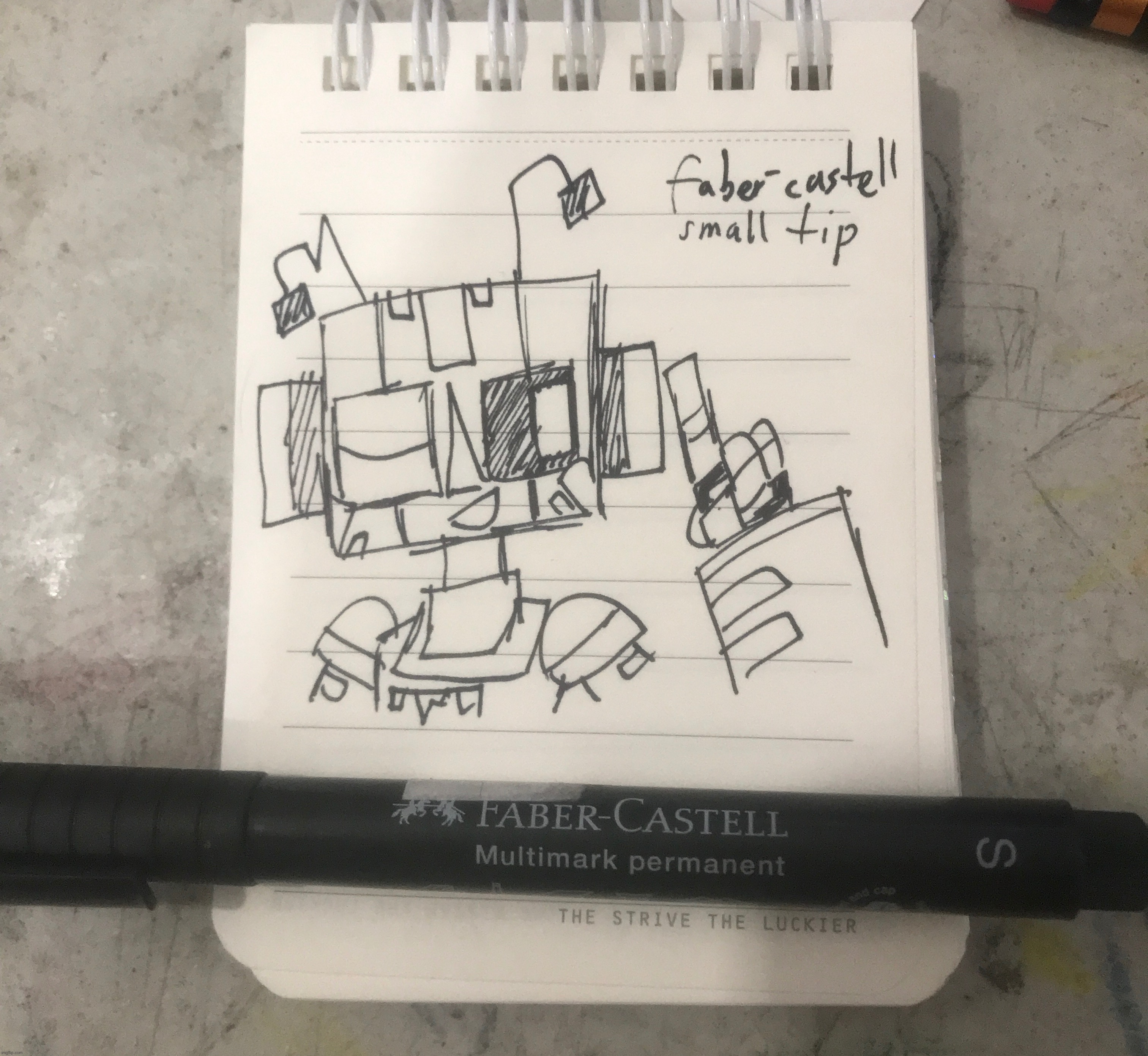 Faber-Castell small tip pen | made w/ Imgflip meme maker