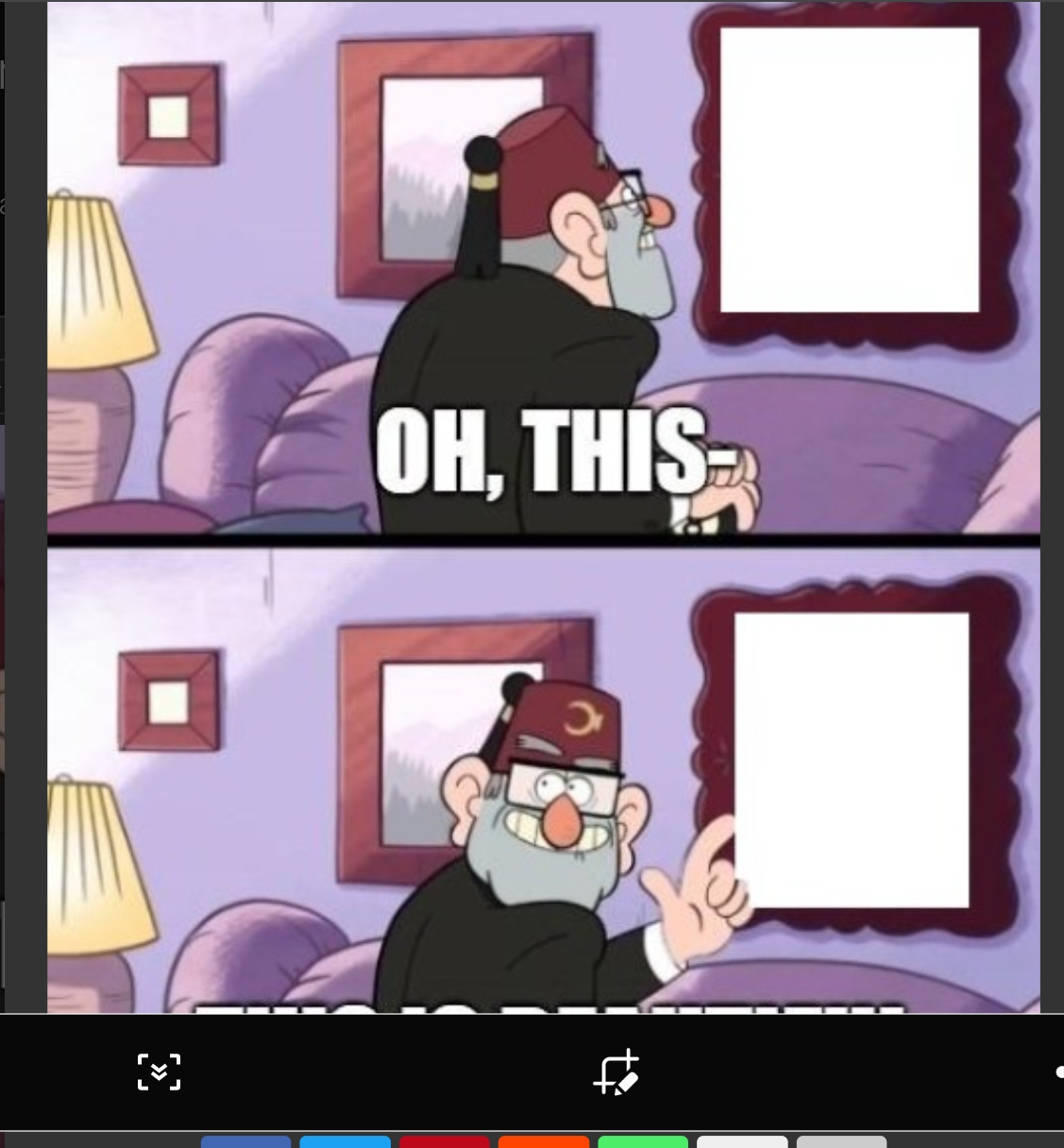 This is beautiful Blank Meme Template