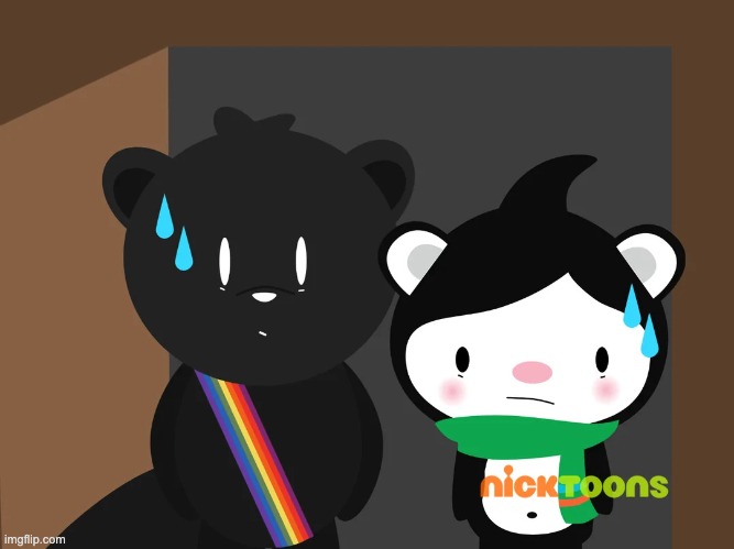 nervous gay bear mf and miga | image tagged in nervous gay bear mf and miga | made w/ Imgflip meme maker