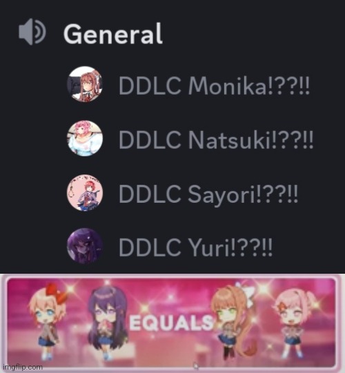 Discord Adventures of the Dokis: 5 | image tagged in ddlc,doki doki literature club | made w/ Imgflip meme maker