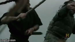 What I want to do when I hear someone say "YOLO" | image tagged in gifs,vikings,yolo | made w/ Imgflip video-to-gif maker