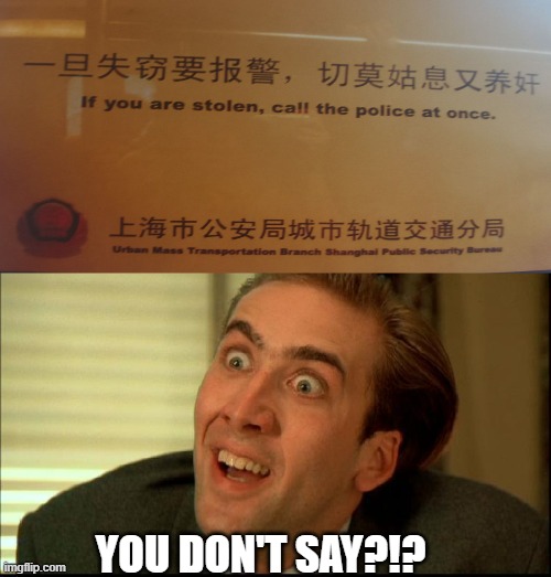 You Don't Say - Nicholas Cage | YOU DON'T SAY?!? | image tagged in you don't say - nicholas cage | made w/ Imgflip meme maker