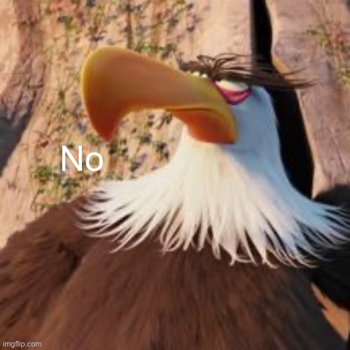 Mighty Eagle | No | image tagged in mighty eagle | made w/ Imgflip meme maker