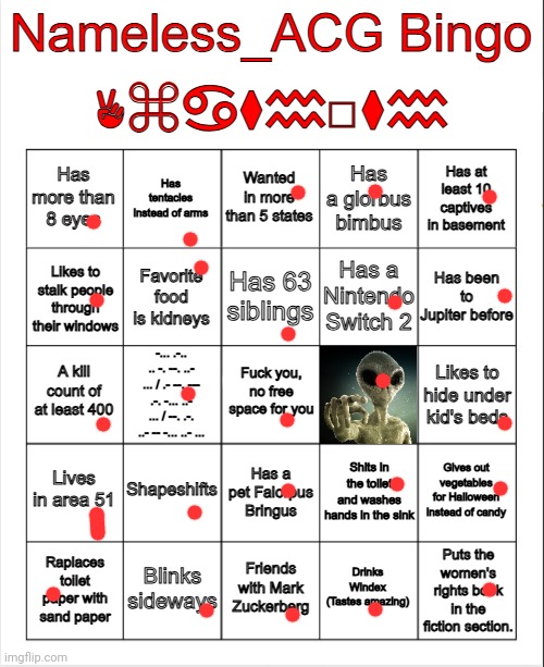 Mentally unstable bingo | image tagged in mentally unstable bingo | made w/ Imgflip meme maker