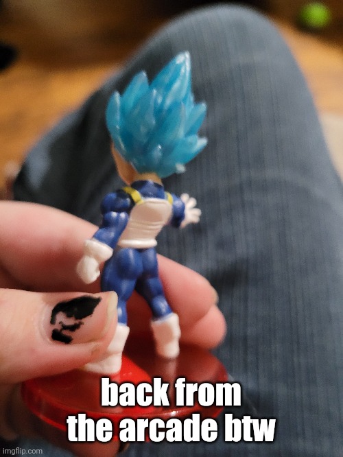 back from the arcade btw | made w/ Imgflip meme maker