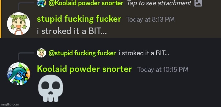 (Context is that he was replying to some art I made of a certain jsrf character) | made w/ Imgflip meme maker
