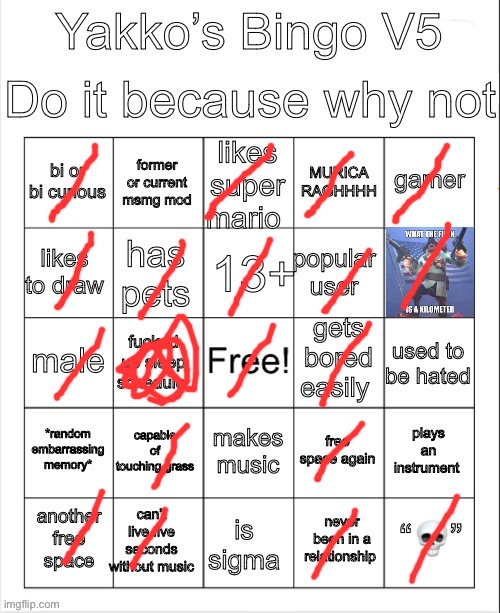Yakko’s Bingo V5 | image tagged in yakko s bingo v5 | made w/ Imgflip meme maker