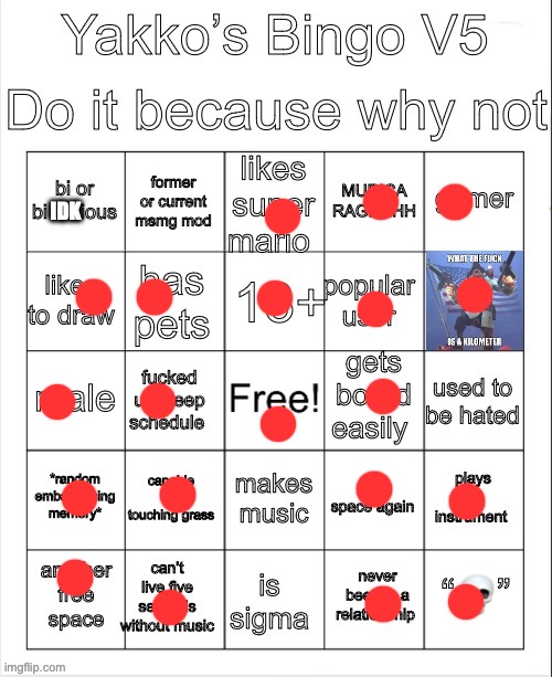 Yakko’s Bingo V5 | IDK | image tagged in yakko s bingo v5 | made w/ Imgflip meme maker