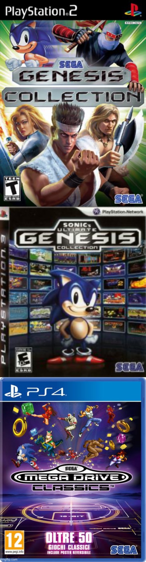 SEGA pumping the same game collections every generation | made w/ Imgflip meme maker
