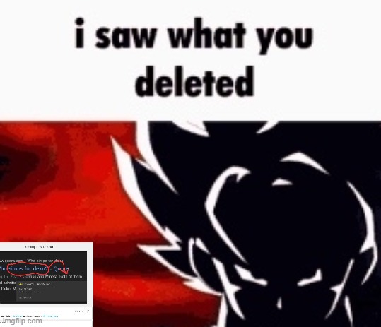 i saw what you deleted | image tagged in i saw what you deleted | made w/ Imgflip meme maker