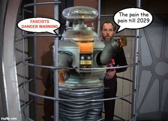 Fascists Danger Warning | image tagged in fascists danger warning,the pain the pain,dr smith,lost in space,jack smith,maga monarch | made w/ Imgflip meme maker