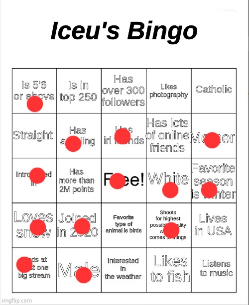 Hhönk | image tagged in iceu's bingo | made w/ Imgflip meme maker