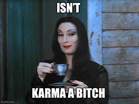 BETTER THAN KARMA | ISN’T KARMA A BITCH | image tagged in better than karma | made w/ Imgflip meme maker