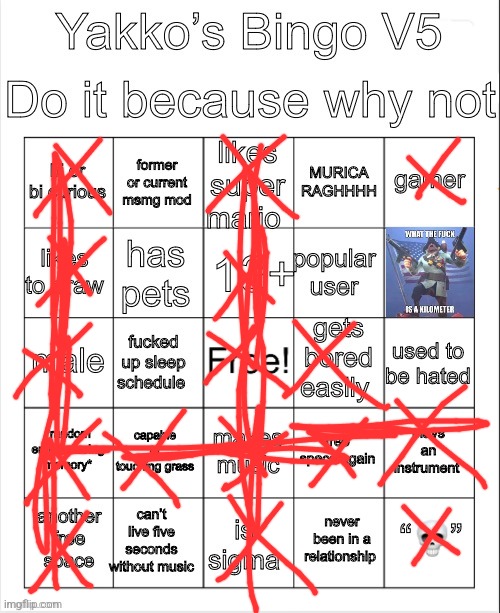 Yakko’s Bingo V5 | image tagged in yakko s bingo v5 | made w/ Imgflip meme maker
