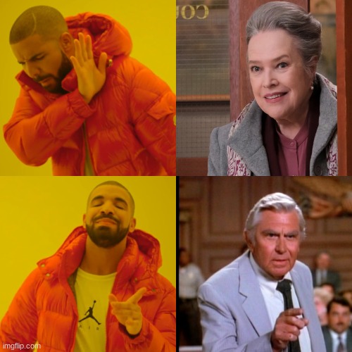 Matlock  reboot meme | image tagged in memes,drake hotline bling,andy griffith,tv shows,courtroom | made w/ Imgflip meme maker